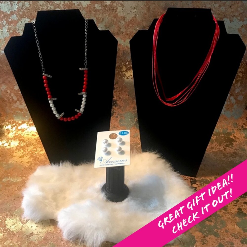 BUNDLE OF RED TONE FASHION JEWELRY NWT